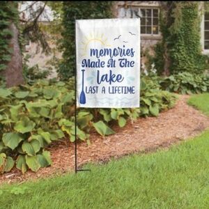 Lake Life Garden Flag NWT